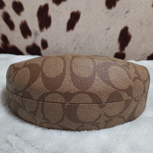 Coach Clamshell Sunglasses Case With Logo - Picture 1 of 5